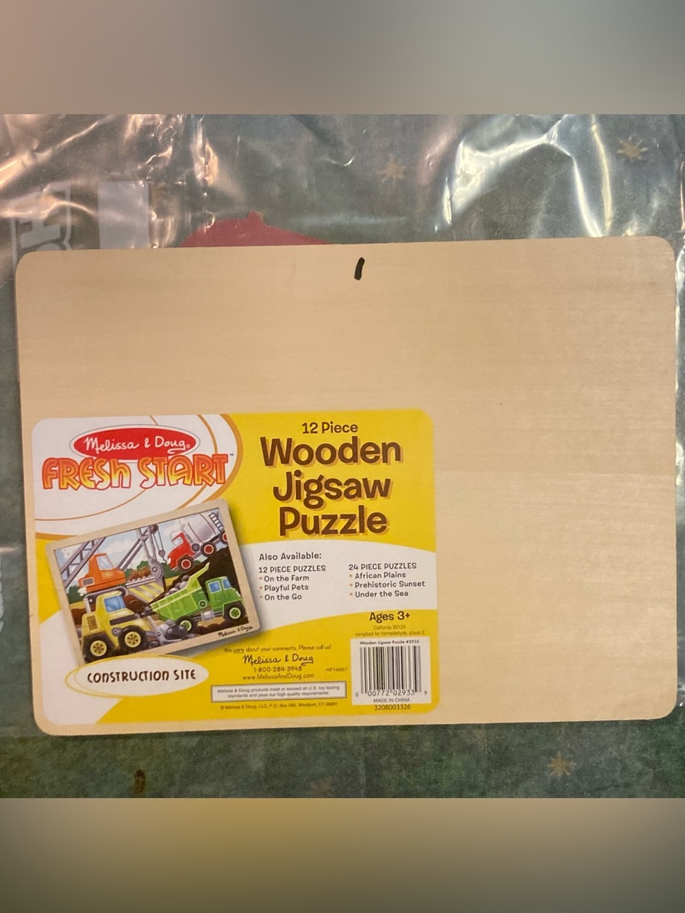 Lot/Bundle 3 Melissa & Doug Wooden Puzzles 12-48 pc Age 3-4+ Construction Pirate - Picture 4 of 10